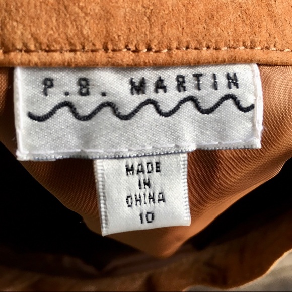 PB Martin Suede Leather Skirt - Picture 4 of 9